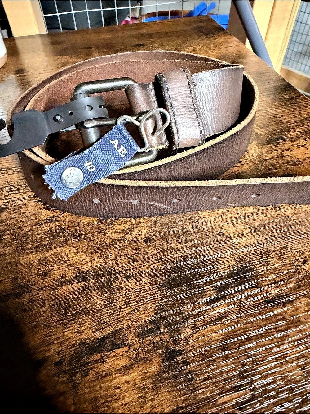 Leather belt